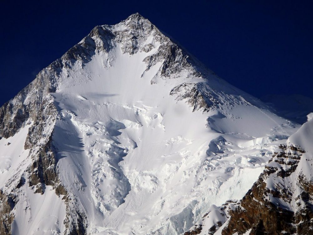 Horní část jihozápadní stěny Gasherbrum I